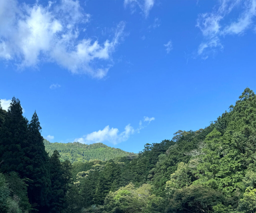 神山の青空